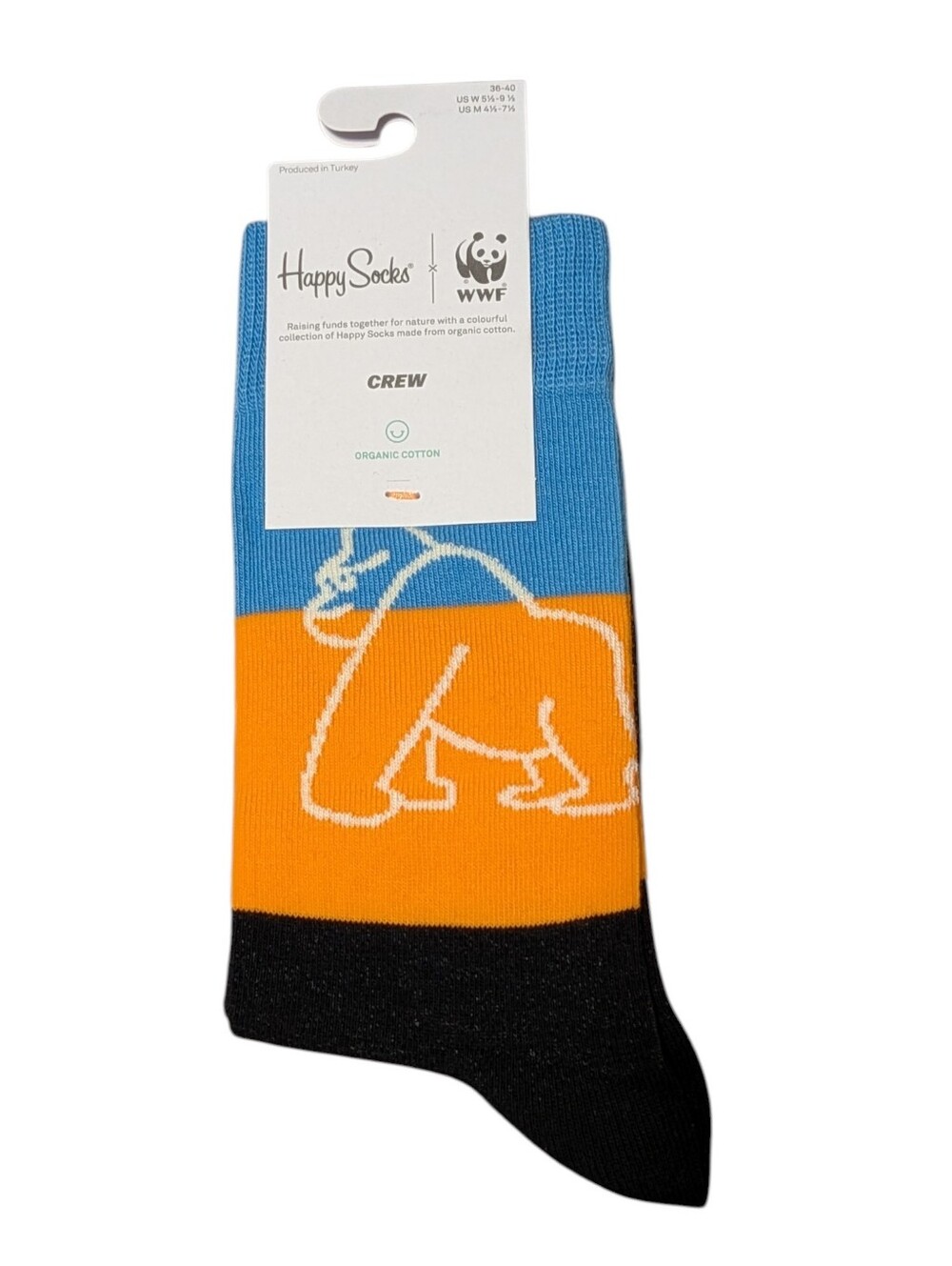 Happy Socks - WWF Gorilla Crew Socks
